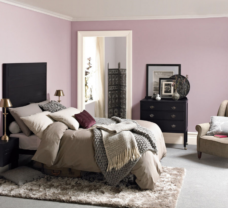 Desain Cat Kamar soft pink