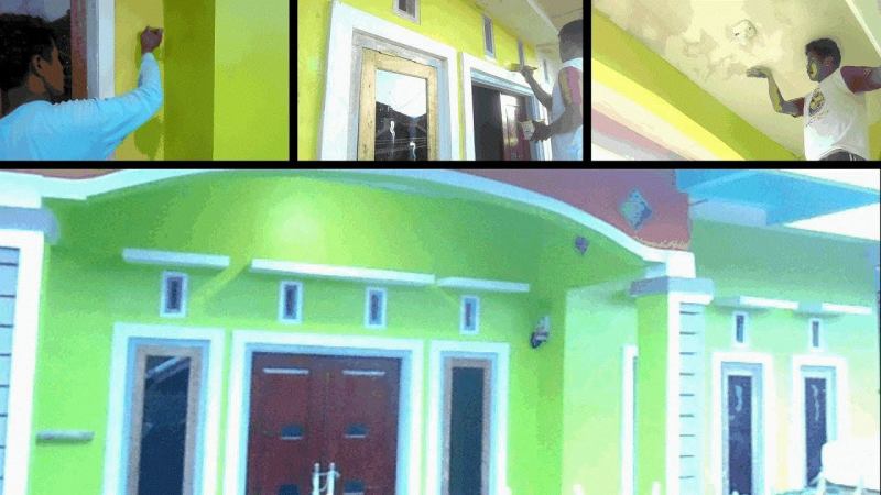Warna Cat Teras Rumah Hijau