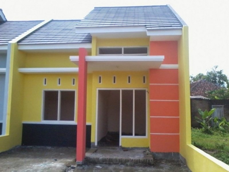 Warna Cat Teras Rumah Kuning Orange