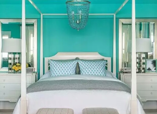 Warna cat Kamar Tidur hijau torques