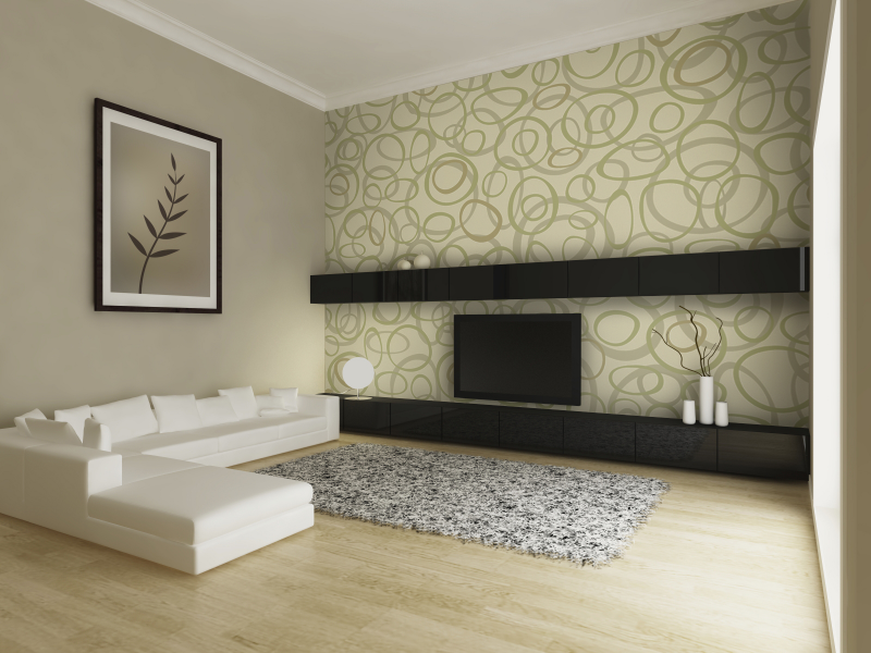 Wallpaper Dinding Minimalis Ruang Keluarga