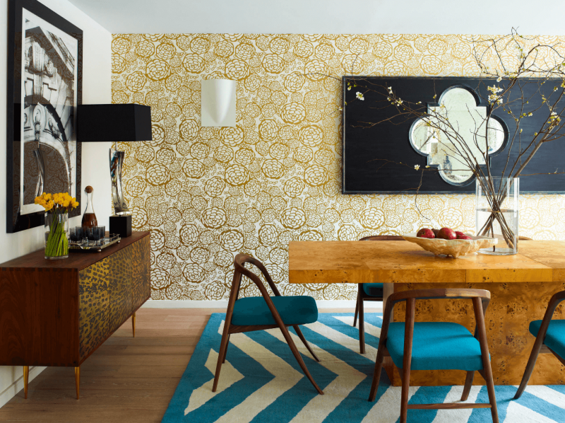 Wallpaper Dinding Minimalis Ruang Makan