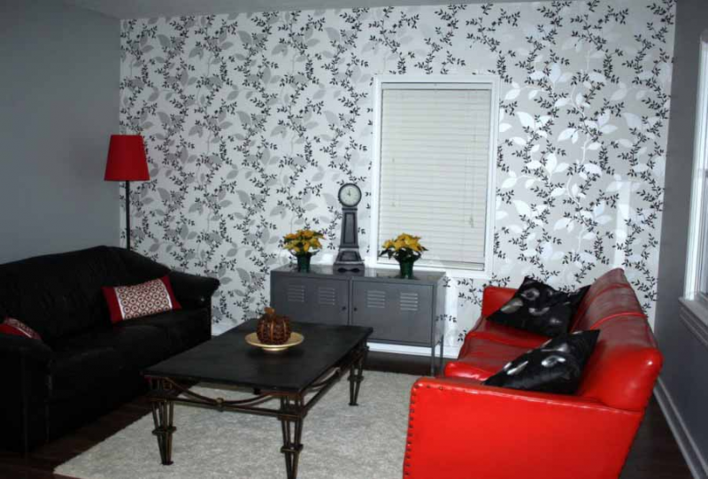 Wallpaper Nuansa Putih Motif Bunga