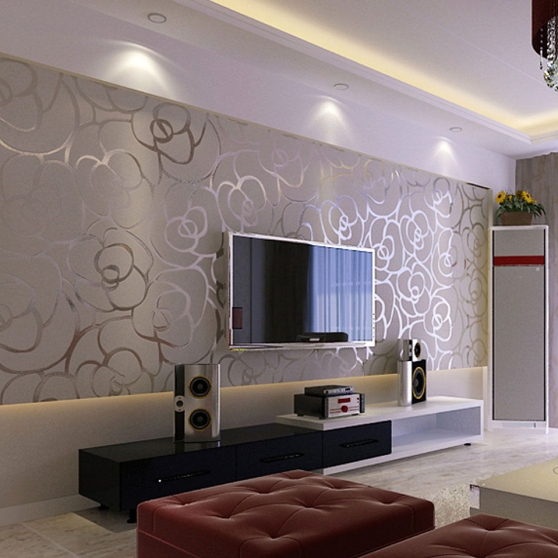 Wallpaper Dinding Ruang Tamu mewah