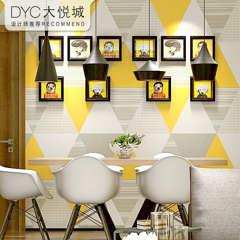 Wallpaper Ruang Tamu Minimalis Bentuk Geometri