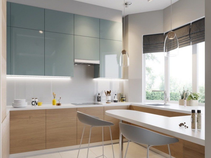 Pemberian jendela pada dapur juga sangat penting. Hal ini dikarenakan area dapur perlu penerangan yang cukup dan ventilasi agar asap atau bau makanan tidak memenuhi ruangan