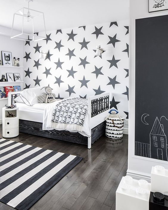 Desain dinding kamar casual