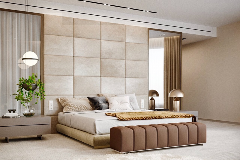 Desain dinding kamar kayu