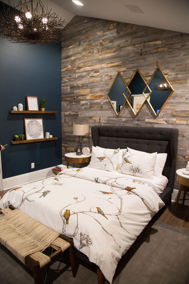 Desain dinding kamar wallpaper dan kaca