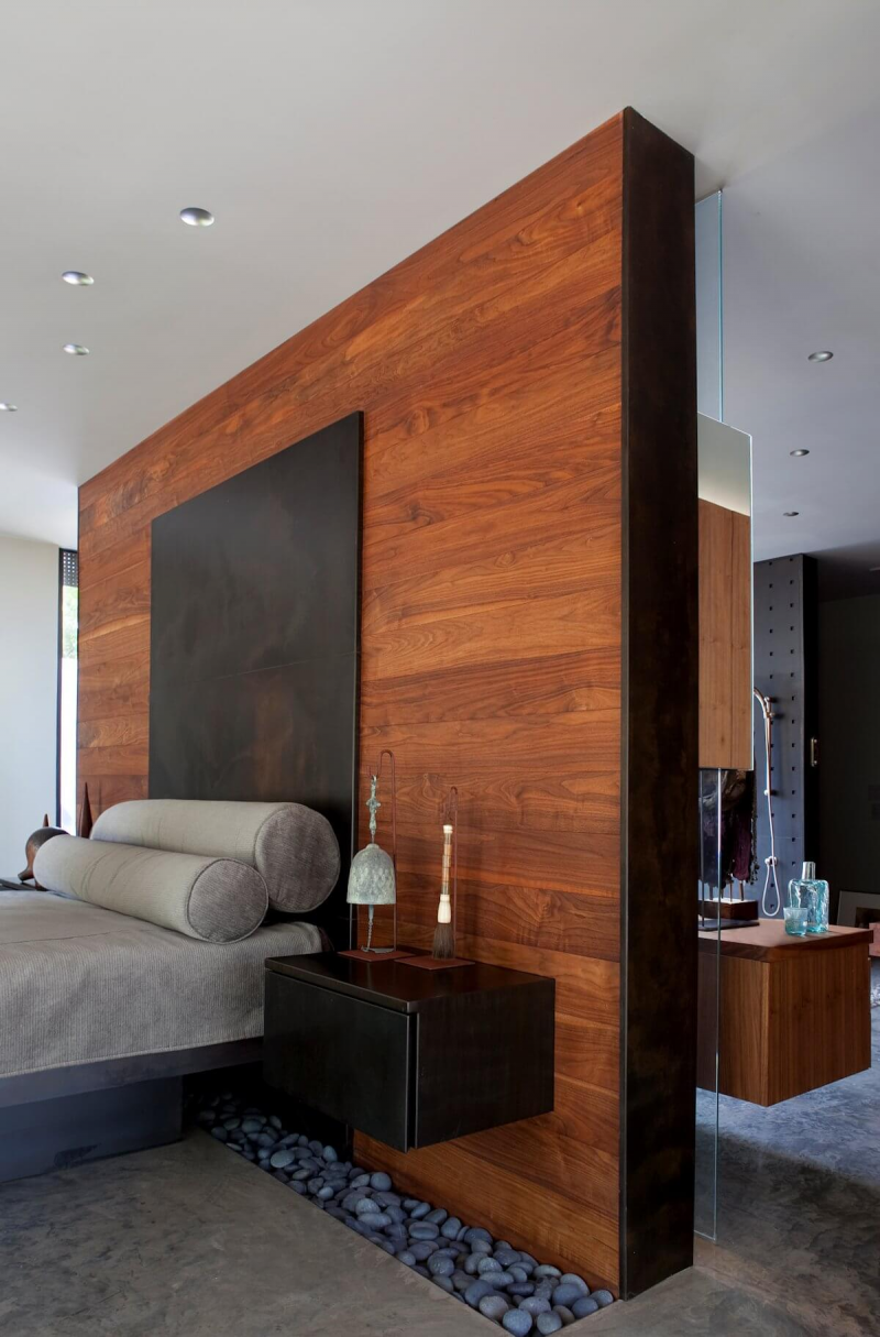 Desain Dinding Kayu untuk kamar tidur