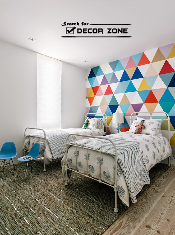 Gambar Dinding Kamar Bentuk Geometris