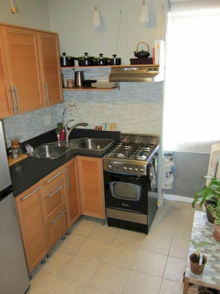 Dapur minimalis di ruangan yang tidak luas