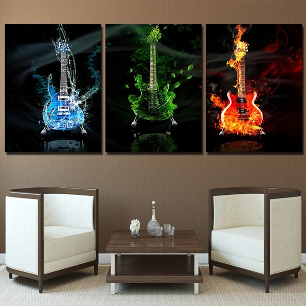 Hiasan Dinding Ruang Tamu gambar gitar