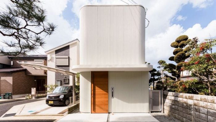 Garasi minimalis atap modern