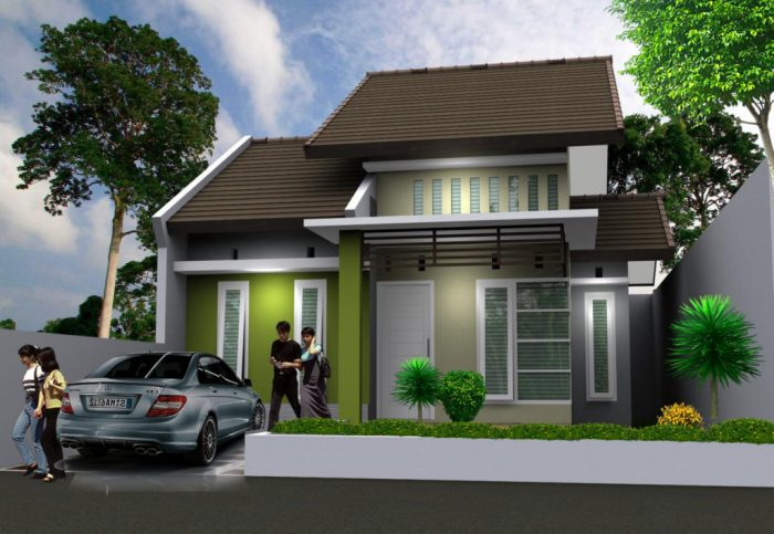 Street Garage minimalis (1 vehicle)