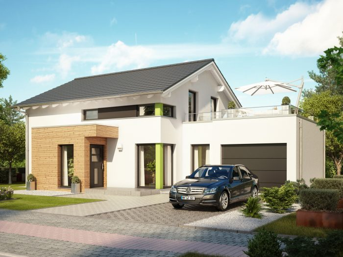 Balkon jadi satu dengan garasi solusi minimalis