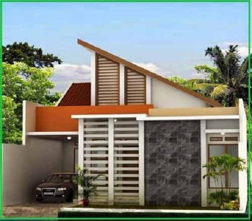 Garasi di Lekukan Cekung di Samping Rumah