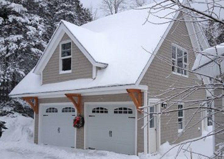 Carport 2 Storage winter White Grey