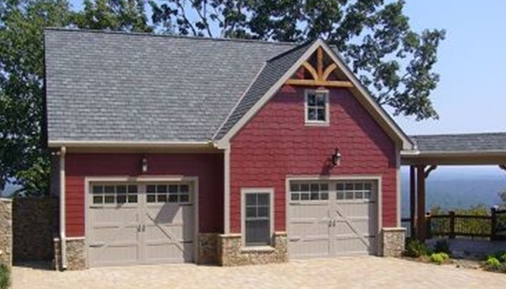 Carport gaya Barn minimalis