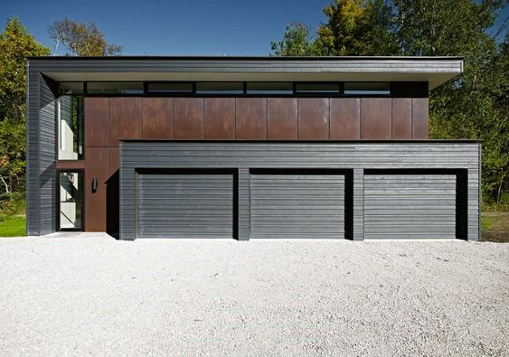 Model Garasi Black modern Garage