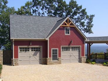 Garasi Mobil Red Bricks Design