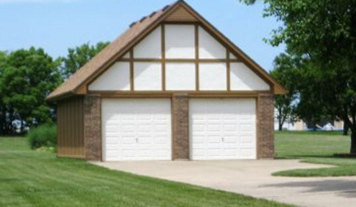 Desain Garasi Double Gate Minimalis