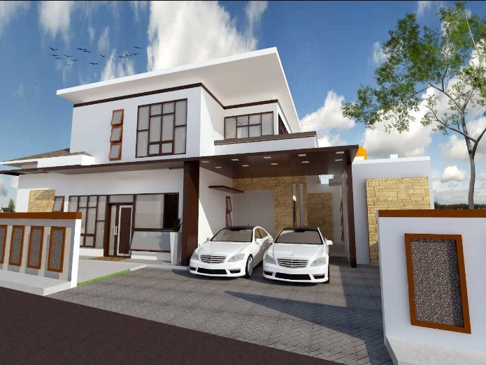 Garasi Samping Rumah Modern