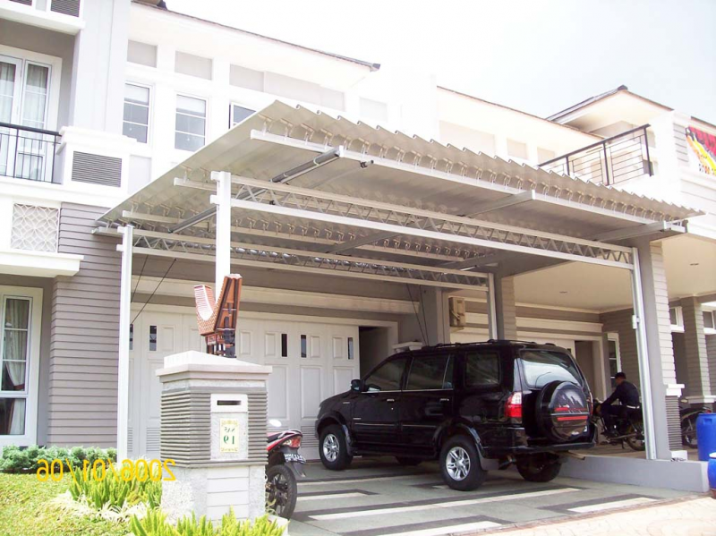 Desain garasi mobil rumah minimalis