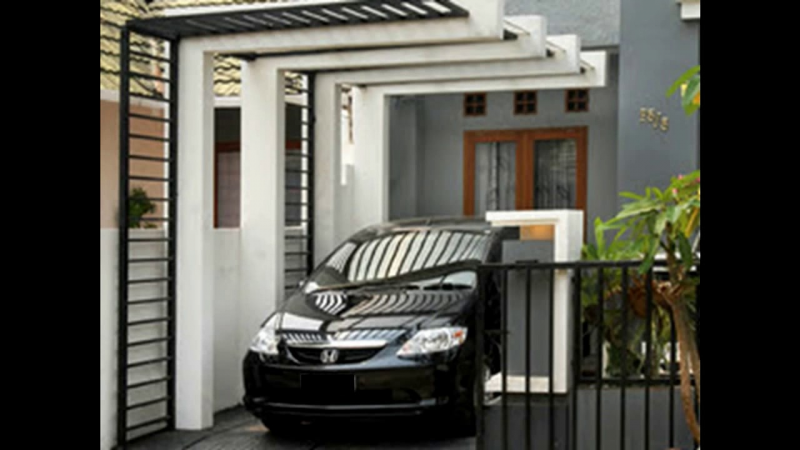Desain garasi mobil samping rumah minimalis