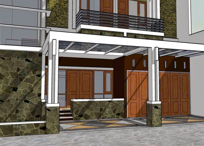 Desain carport rumah minimalis