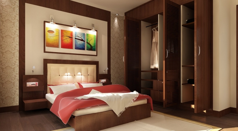 Interior Kamar Tidur Kayu Klasik Modern