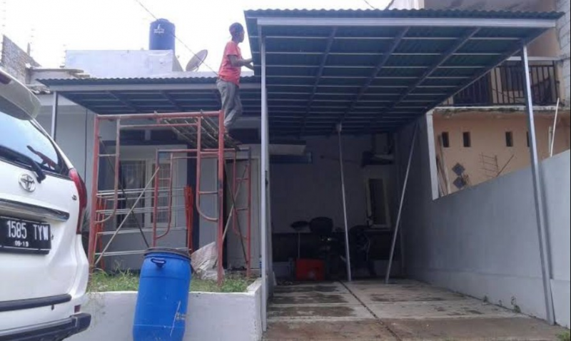 Kanopi Baja Ringan Untuk Gatasi Mobil