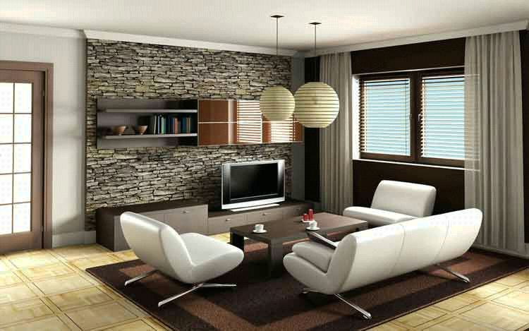Desain Interior Perpaduan Batu Alam