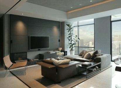 Ruang Tamu Di lantai 2 Minimalis