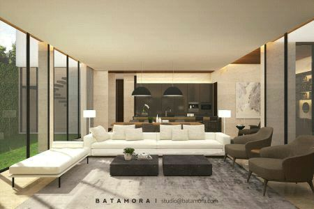 Ruang Tamu Di samping Taman