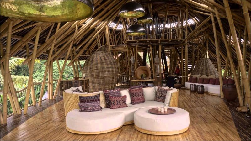 Cara Desain Interior Rumah Bambu
