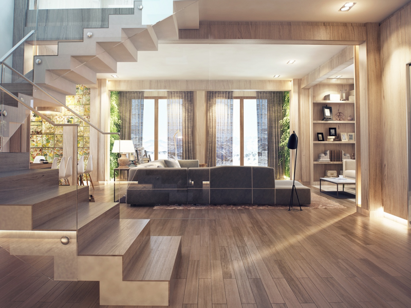Desain Interior Rumah Kayu Kekinian - Desain id