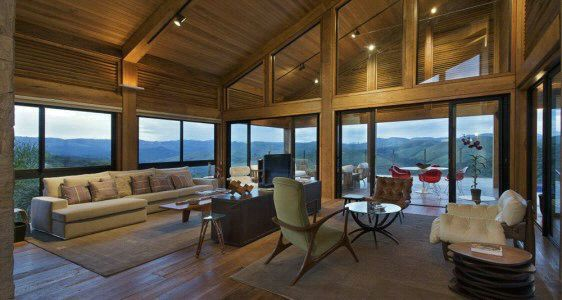 Konsep Ruang tamu berdinding kaca