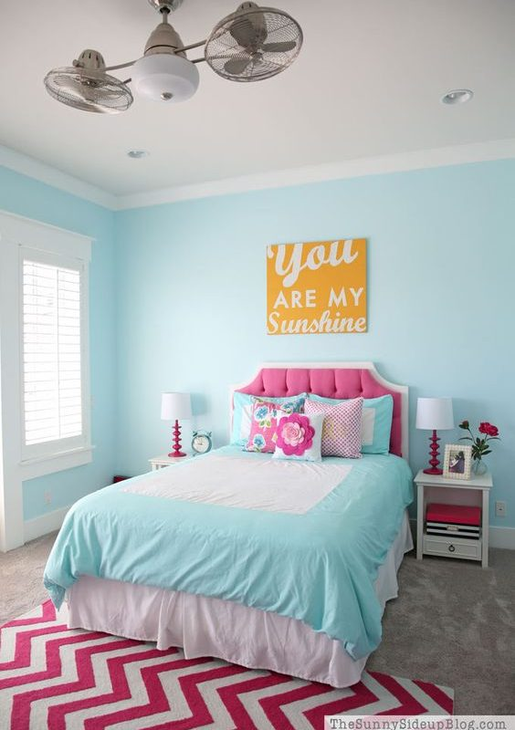 Kamar Anak Nuansa Biru Pink
