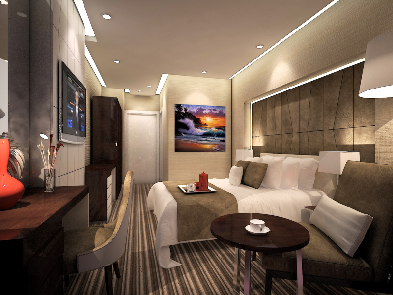 Contoh Desain Interior Kamar Hotel