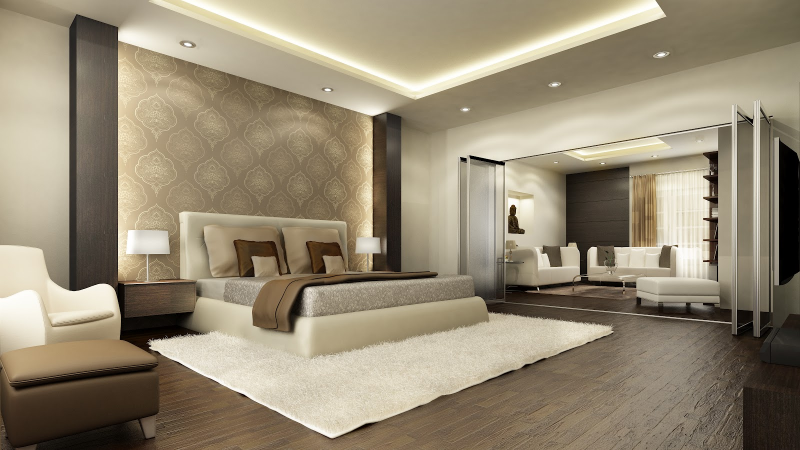 Desain Interior Kamar Tidur Utama Elegan