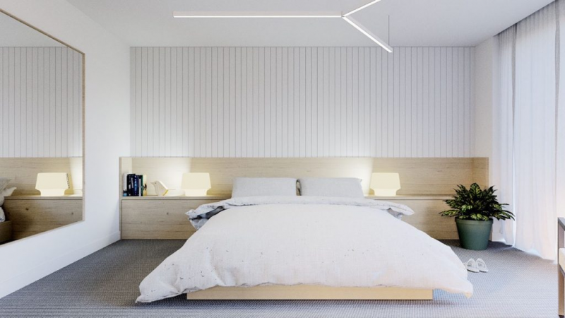 Interior Kamar Tidur Nuansa Putih