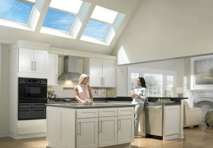 Desain Dapur Dengan Atap Transparan