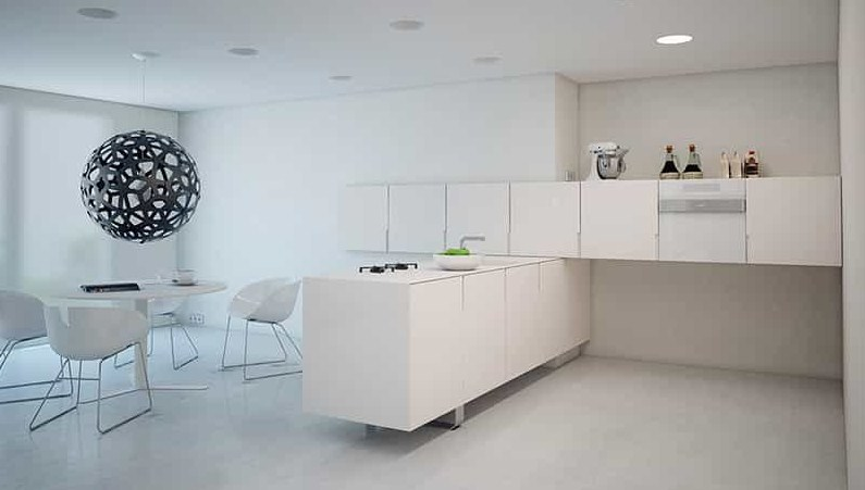 Desain Interior Pencahayaan Lampu Dapur