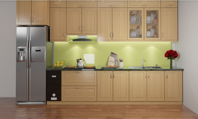 Desain dapur kayu nuansa alami