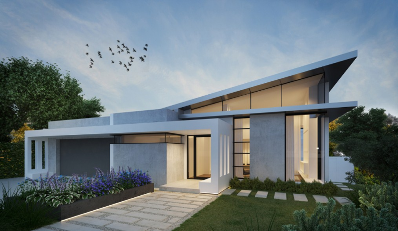 Desain Atap Minimalis Miring