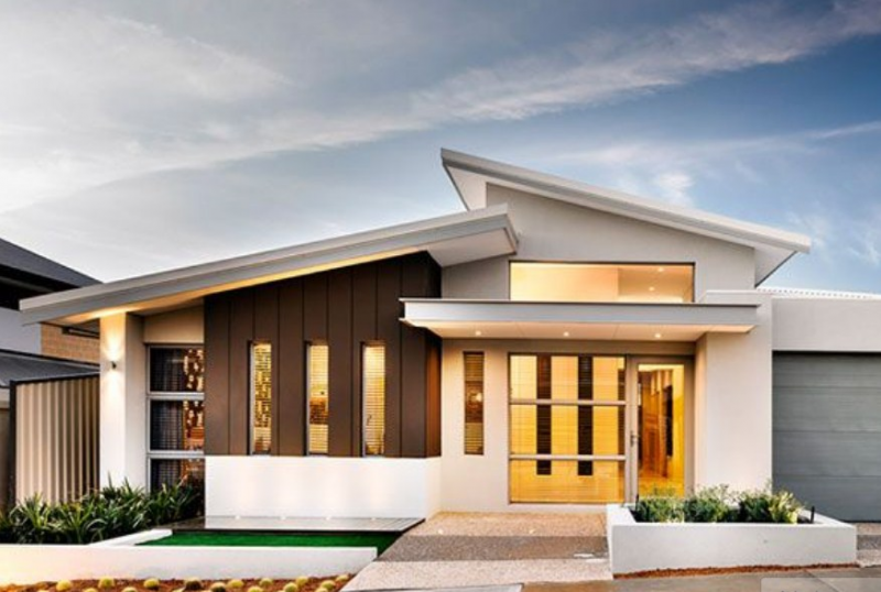 Desain Atap Rumah Miring 1 Lantai