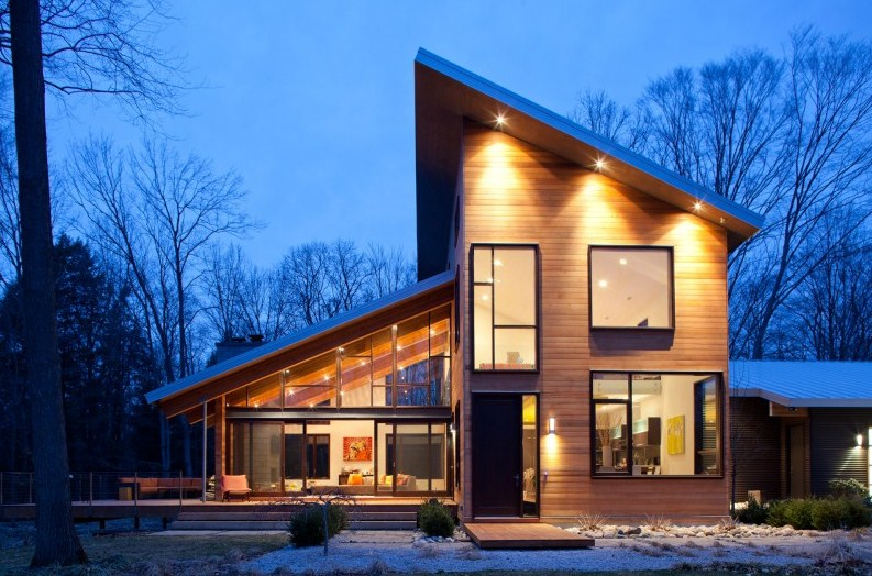 Desain Gambar Rumah Atap Miring