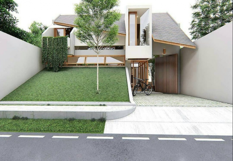 Desain Rumah 10 x 10 meter Modern Minimalis