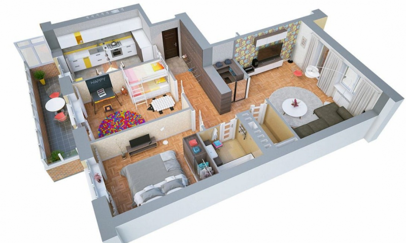 Desain Rumah 2 Kamar Minimalis Terbaru